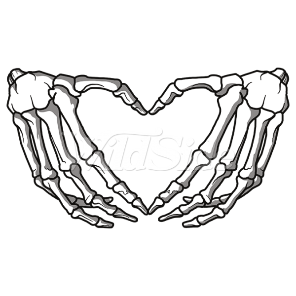 600x600 Skeleton Hand Heart Wildside