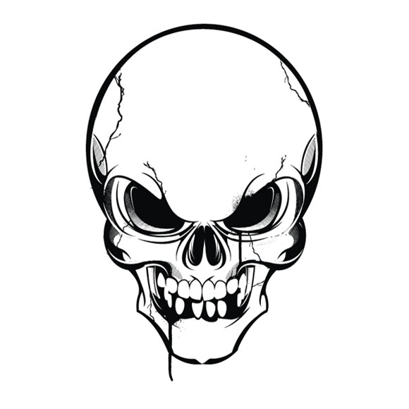 580x580 Gallery Skull Head Drawings,