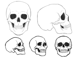 260x200 Simple Skull Drawing Tutorial