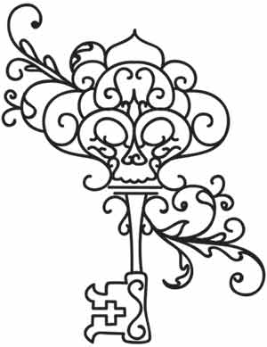 300x389 Skeleton Key Design (Uth1647) From Sewing