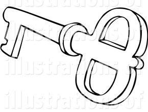 290x220 Skeleton Key Ring