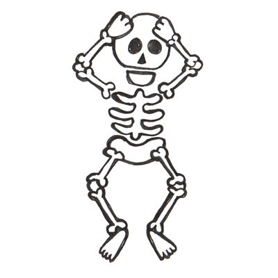 400x400 Drawn Skeleton Simple