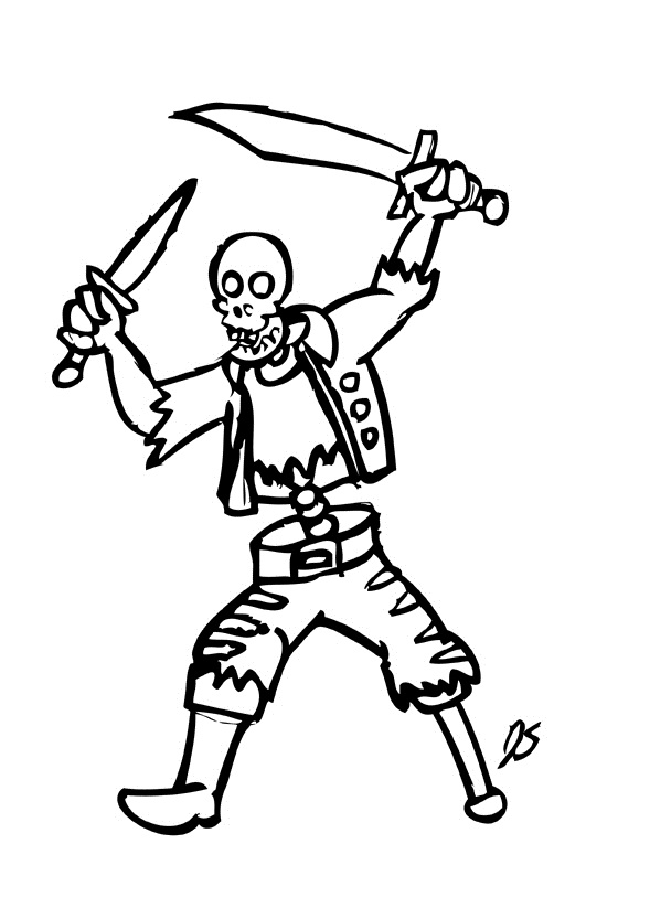 589x823 Marvellous Skeleton Coloring Page 59 For Line Drawings