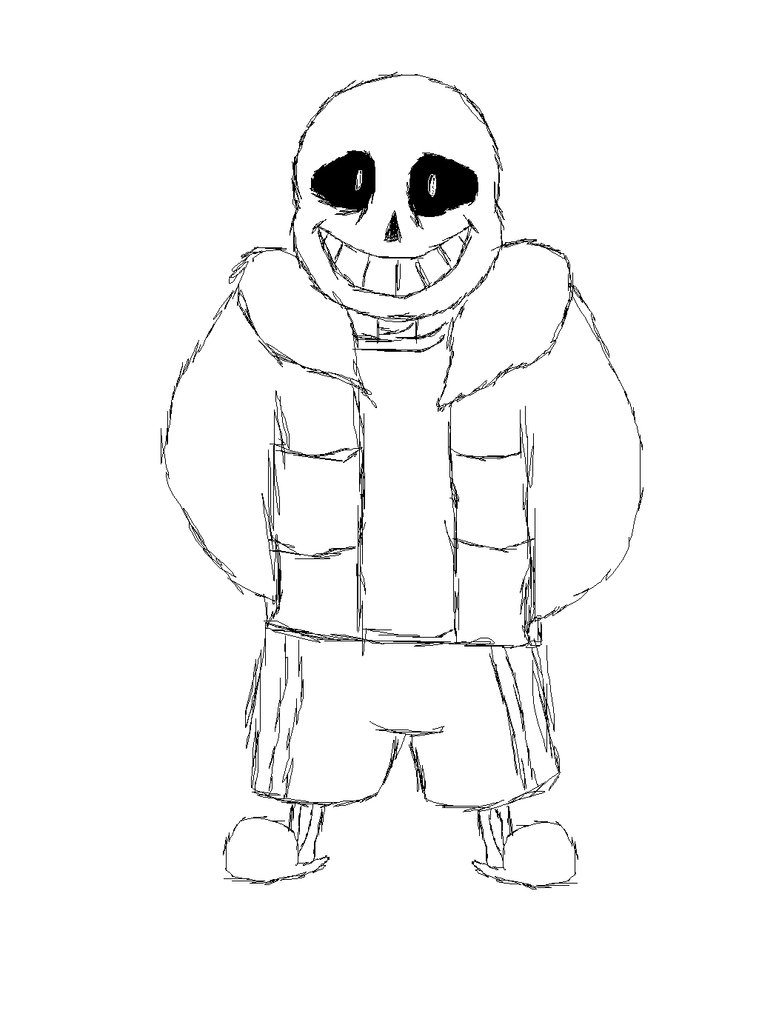 779x1025 Sans The Skeleton Sketch