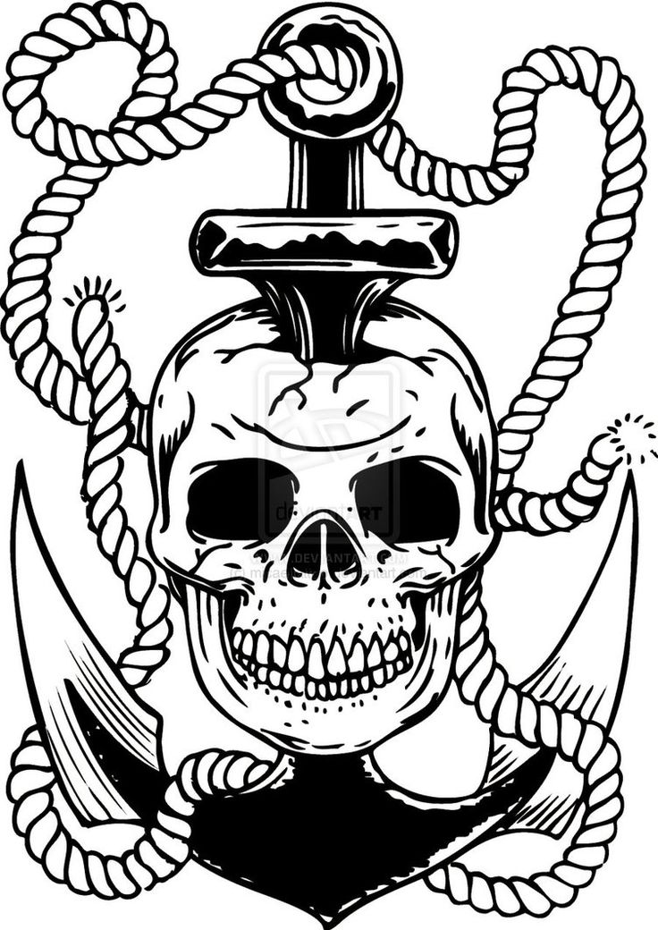 736x1040 Pirate Anchor Tattoos Collection