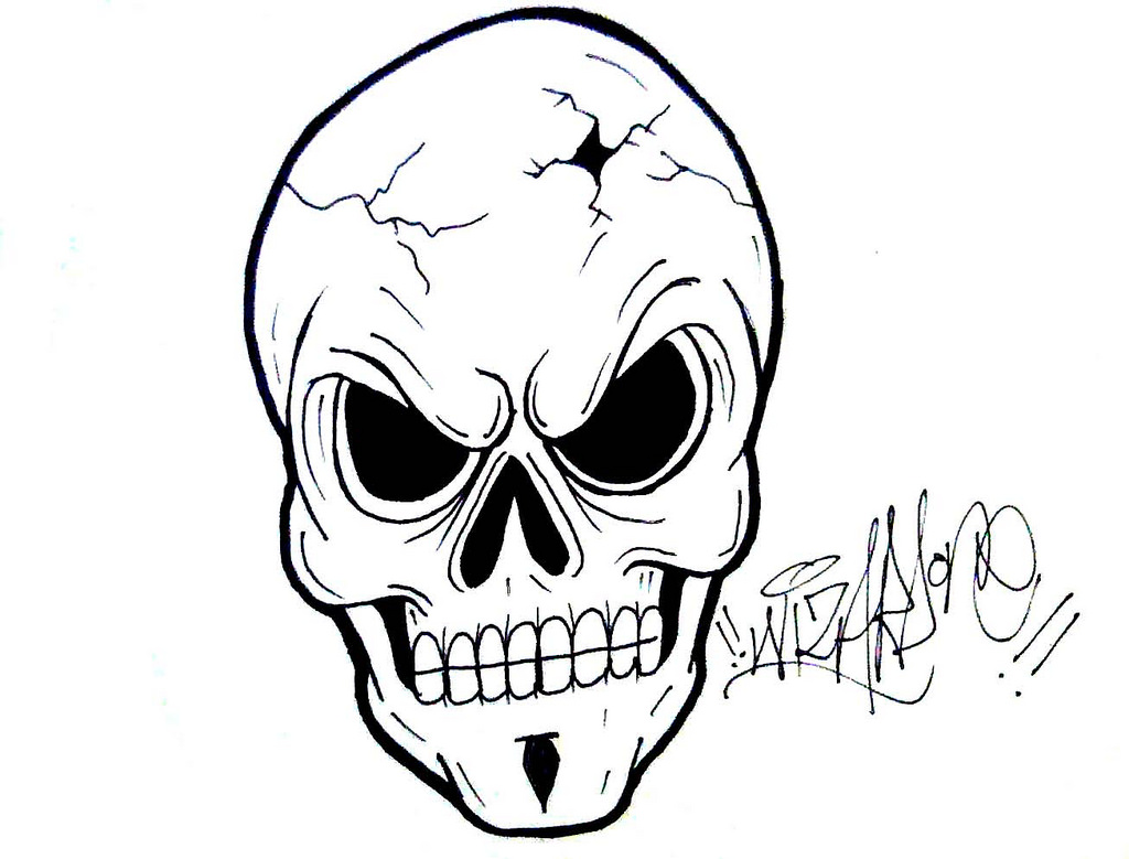 Skeleton Skull Drawing at GetDrawings | Free download