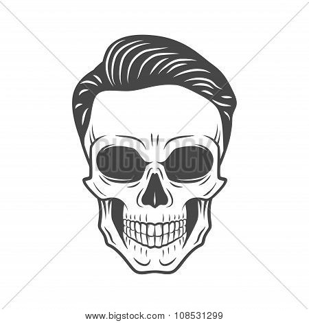 450x470 Young Stylish Skull Hipster Hair. Vector Amp Photo Bigstock