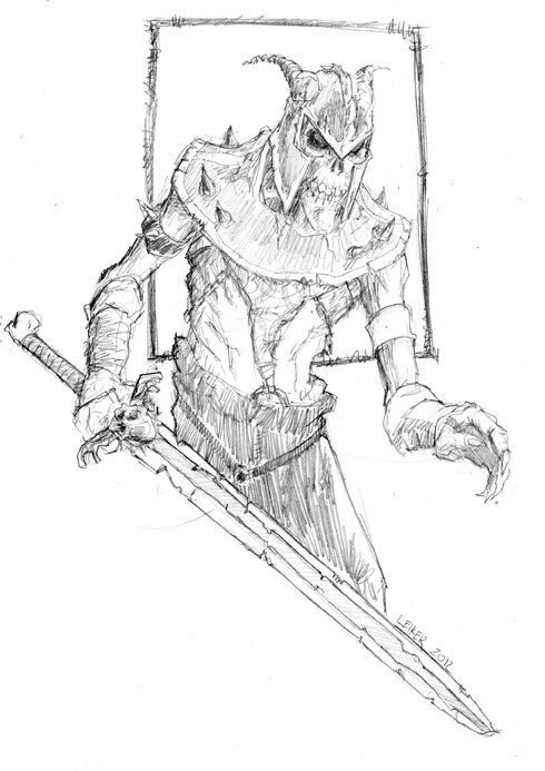 490x693 Skeleton Warrior By Mothbot