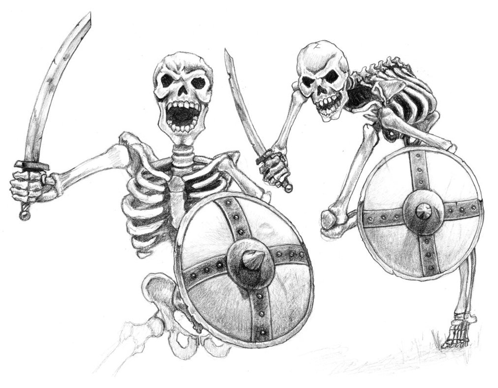 1012x790 Skeleton Warriors By Aaronbradbury