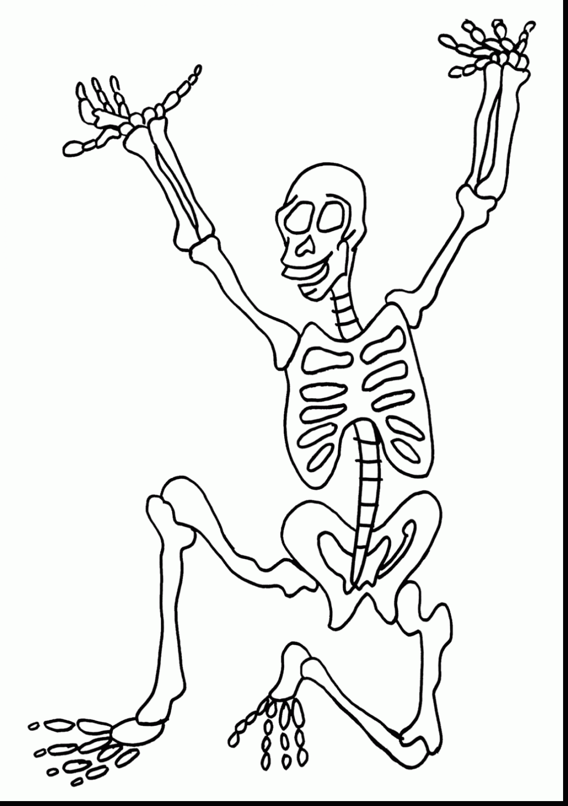 1155x1639 Magnificent Skeleton Coloring Pages