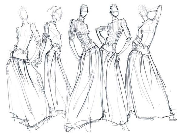 600x442 Fashion Illustration Pencil Drawing Fashion Illustration Pencil