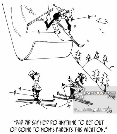 400x458 Skiing Accident Cartoons And Comics