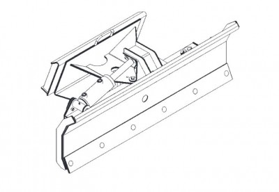 400x276 Spartan Mini Skid Steer Dozer Blade Attachment
