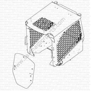 300x300 T344818 Front Glass Door Windshield For John Deere Skid Steer E