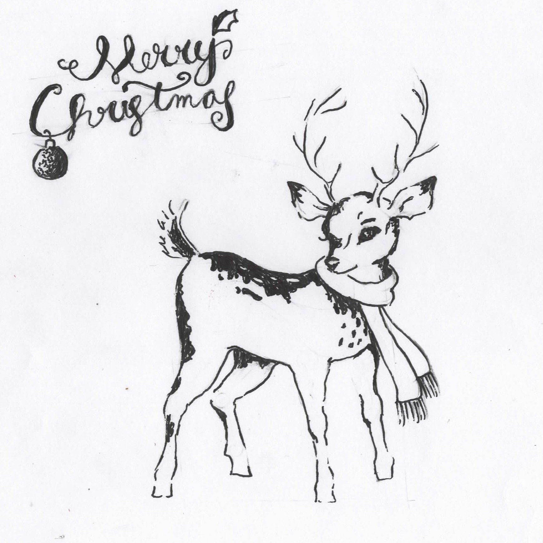 1743x1743 Reindeer Drawing Timelapse Bcs Logic