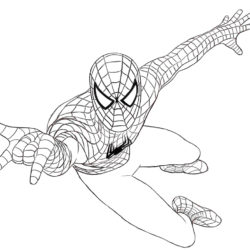 250x250 Spider Man Drawing, Pencil, Sketch, Colorful, Realistic Art Images