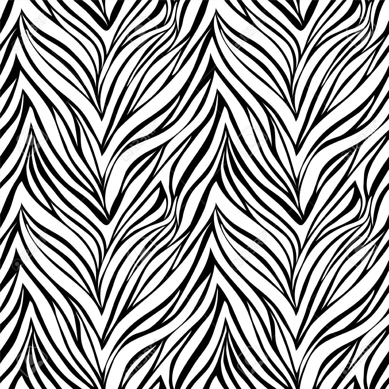 1300x1300 Seamless Texture Of Zebra Skin. Background For Design For Greeting
