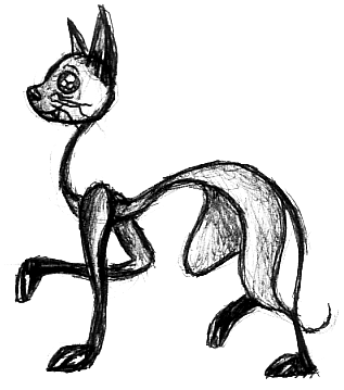 317x359 Skinny Cat By Figbeater