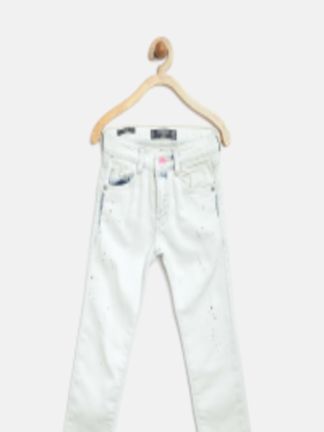 1080x1440 Buy Mango Kids Girls Off White Printed Slim Jeans