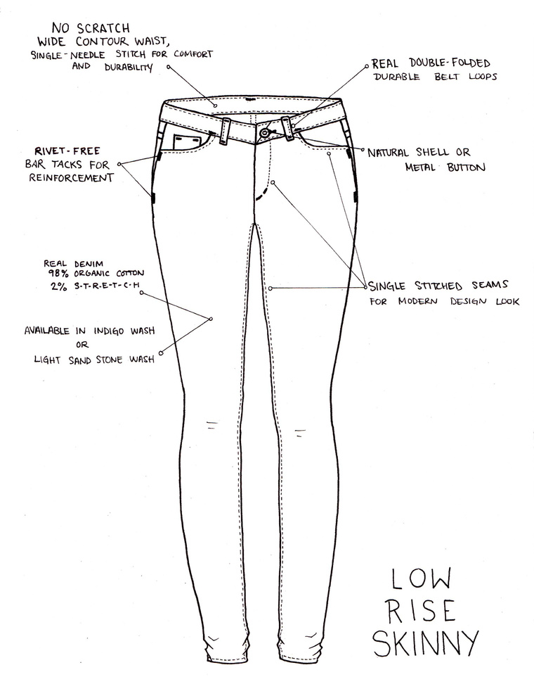 Skinny Jeans Drawing at GetDrawings | Free download