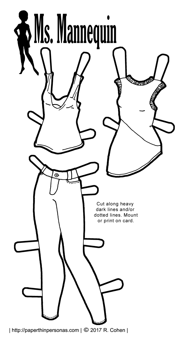 768x1356 Ms Mann Urban Skinny Jeans Paper Doll Bw Paper Thin Personas