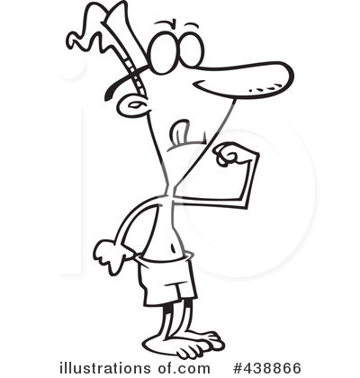 400x420 Skinny Man Clipart