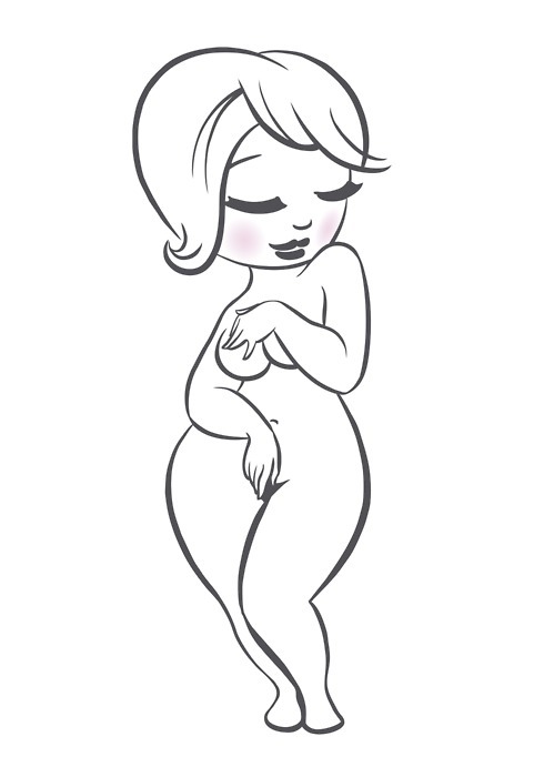 Skinny Person Drawing