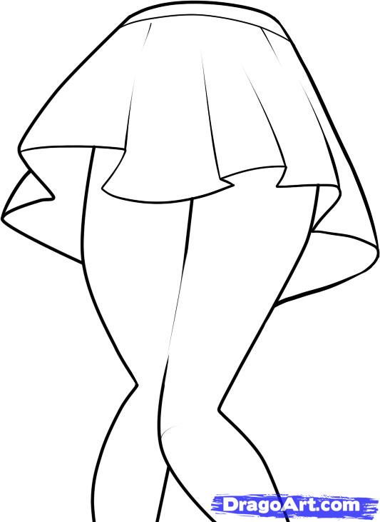533x731 Drawing skirt How To Draw A Skirt, Skirts, Step By Step, Fashion