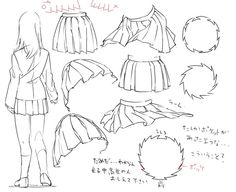 236x192 How To Draw Uniformsailorpleaded Skirts.