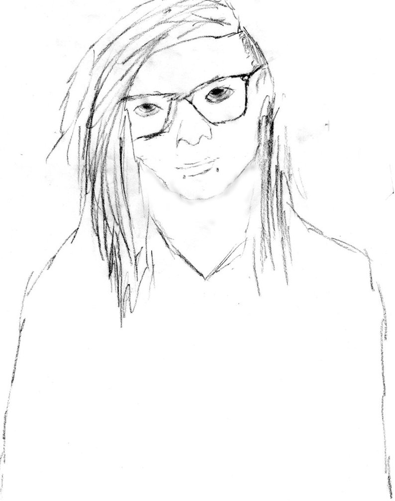 794x1007 Skrillex Sketch By Hailgenocide