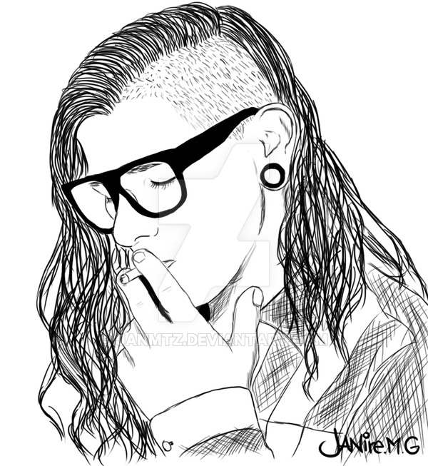 600x653 Skrillex By Janmtz