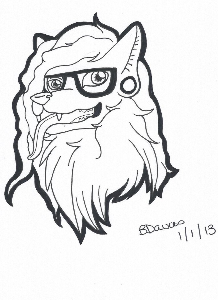 763x1048 Skrillex Wolf By Bethanxxx