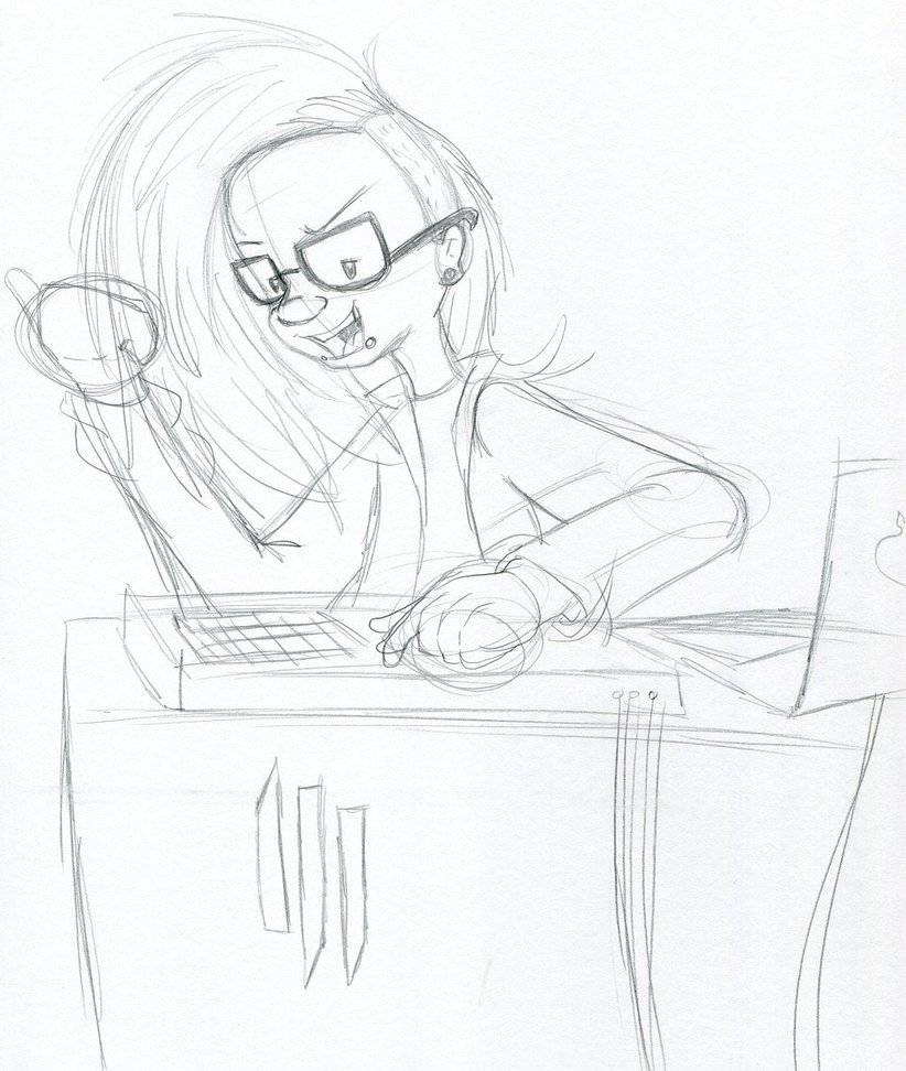 822x972 Wreck It Ralph Skrillex Drops It Sketch By Candlegirl