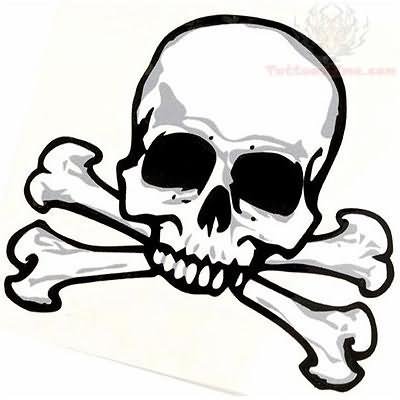 400x400 Skull And Bones Tattoo