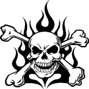 300x300 Skull And Cross Bones Free Clip Arts Sanyangfrp