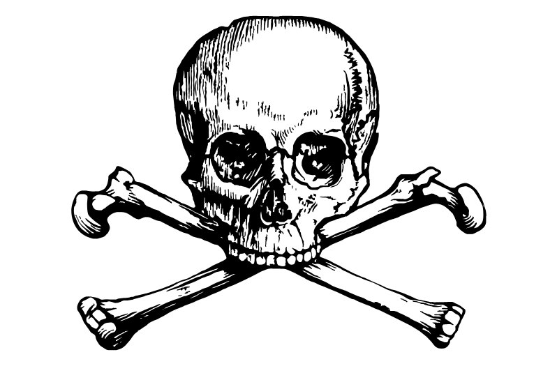 798x525 Vintage Victorian Steampunk Skull And Crossbones Vectors Clip