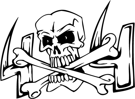 568x417 Coloring Sheet Of Skull N Cross Bones For Kids