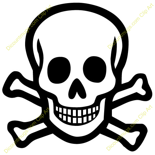 500x500 Clipart Skull Crossbones