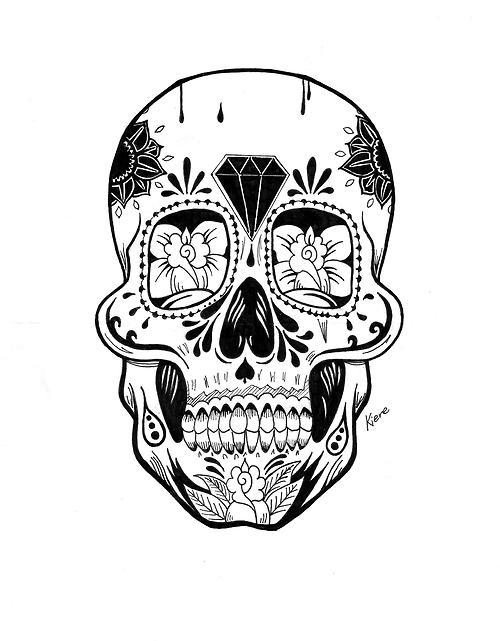 500x641 Mexican Skull Tumblr Shared By Ainoa On We Heart It