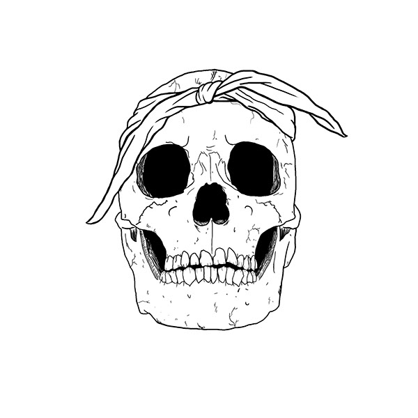 600x600 Gangsta Skull On Behance