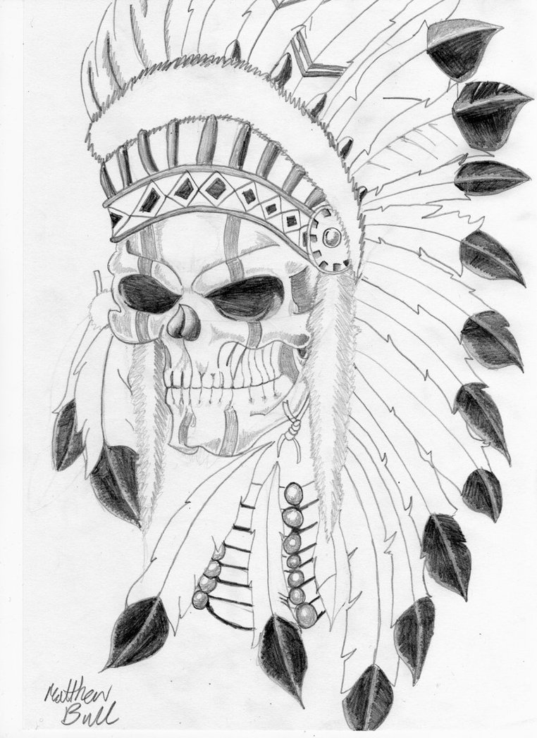 762x1048 Collection Of Black And White Warrior Skull Tattoo