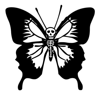 Skull Butterfly Drawing at GetDrawings | Free download