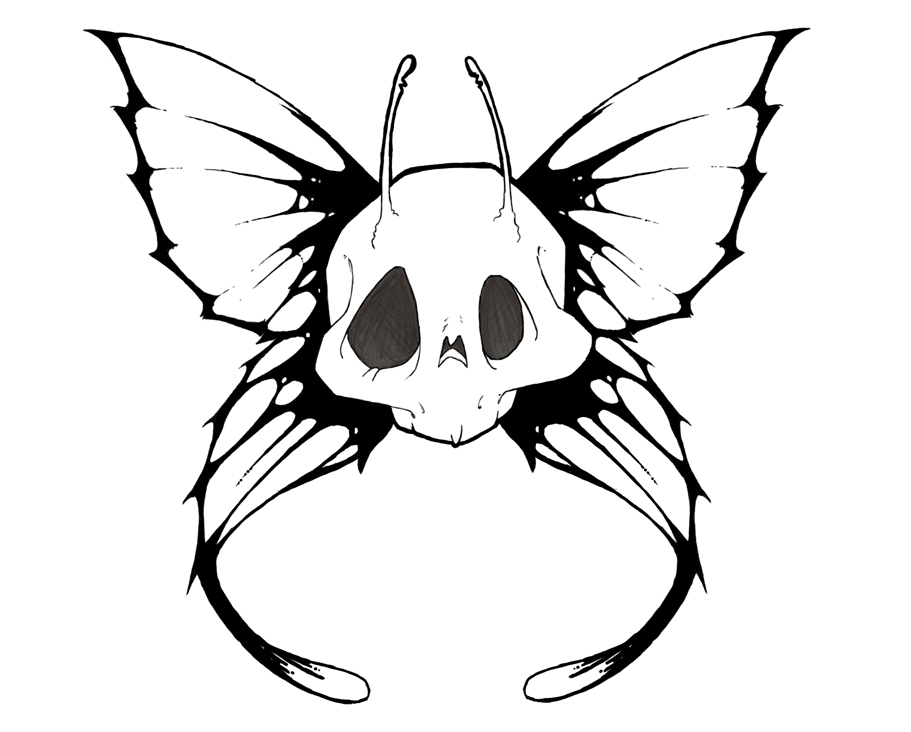 911x732 Skull Fairy By Samhall