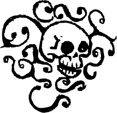381x369 Cartoon Skull Free Vector In Adobe Illustrator Ai ( Ai ) Vector