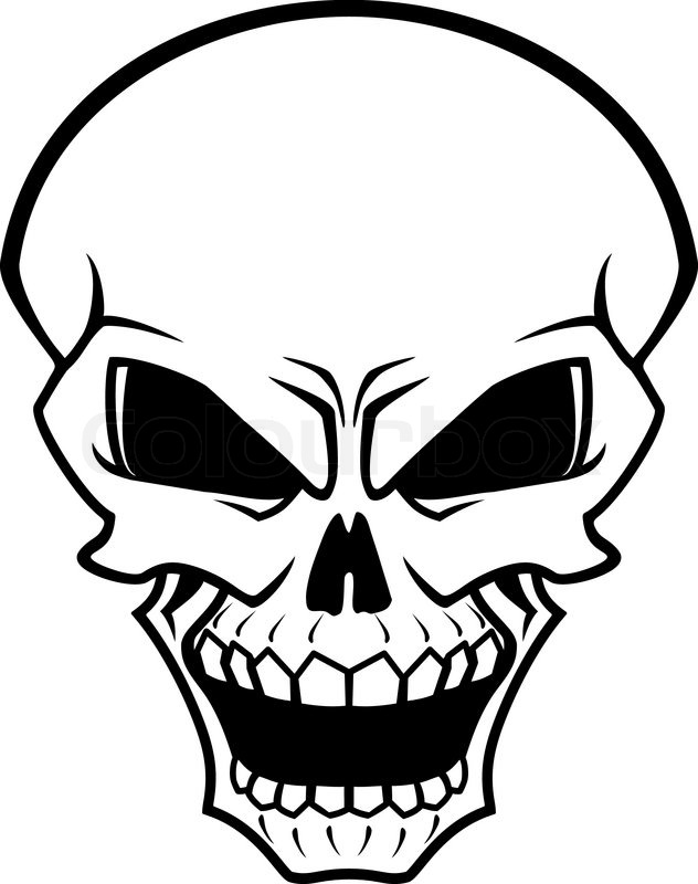 Skull Cartoon Drawing at GetDrawings | Free download