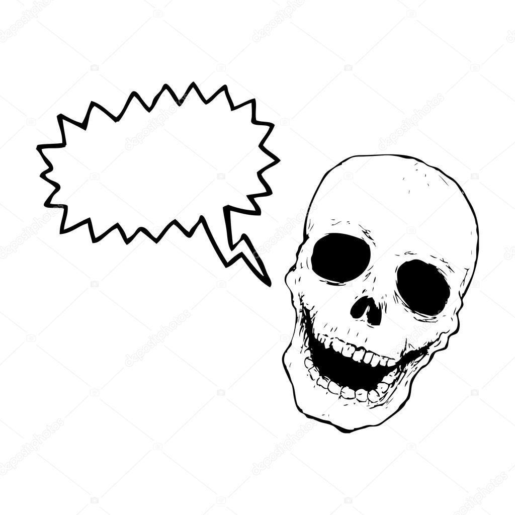 1024x1024 Laughing Skull Stock Vector Lineartestpilot