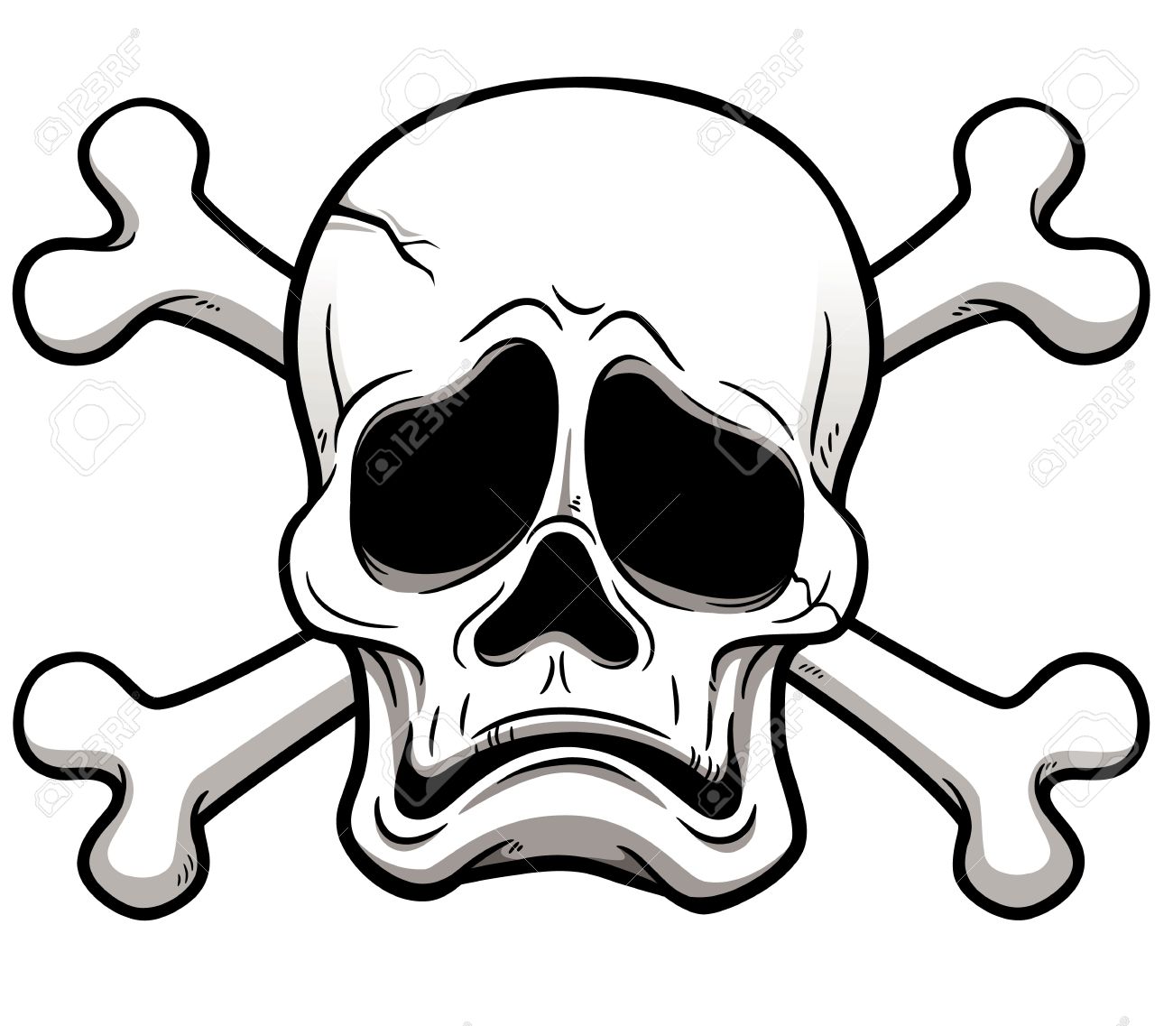 Skull Crossbones Drawing at GetDrawings | Free download