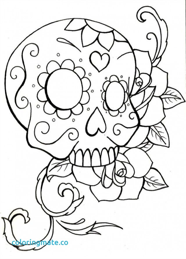 640x887 Skull Coloring Pages Beautiful Skull Crossbones Coloring Pages