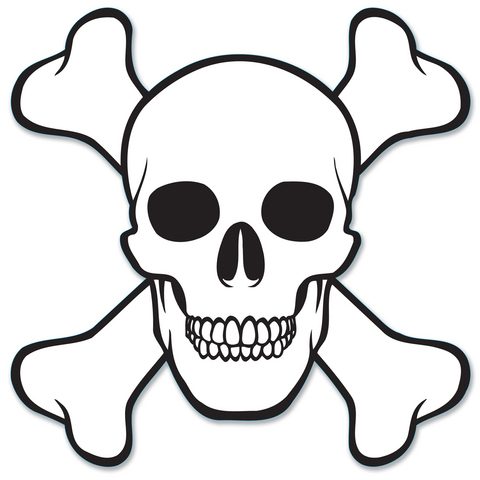 480x480 Skull Crossbones Cutout Stenciling And Birthdays
