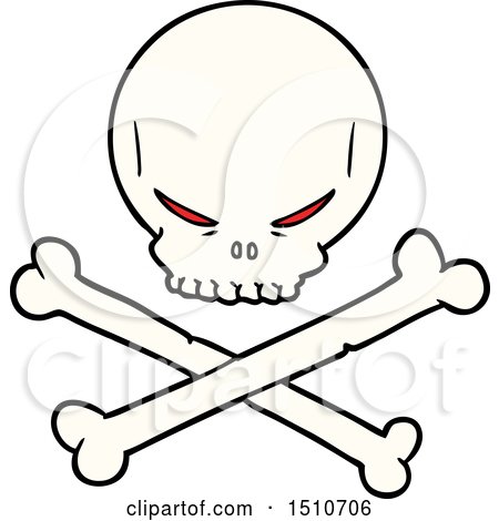 450x470 Cartoon Skull And Crossbones By Lineartestpilot